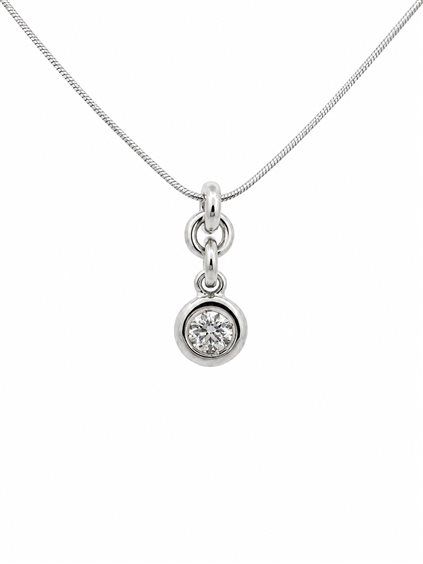 Necklace Recarlo Woman in Gold Diamante 0.29 Ct ZS 571/025 - ZS 571/025